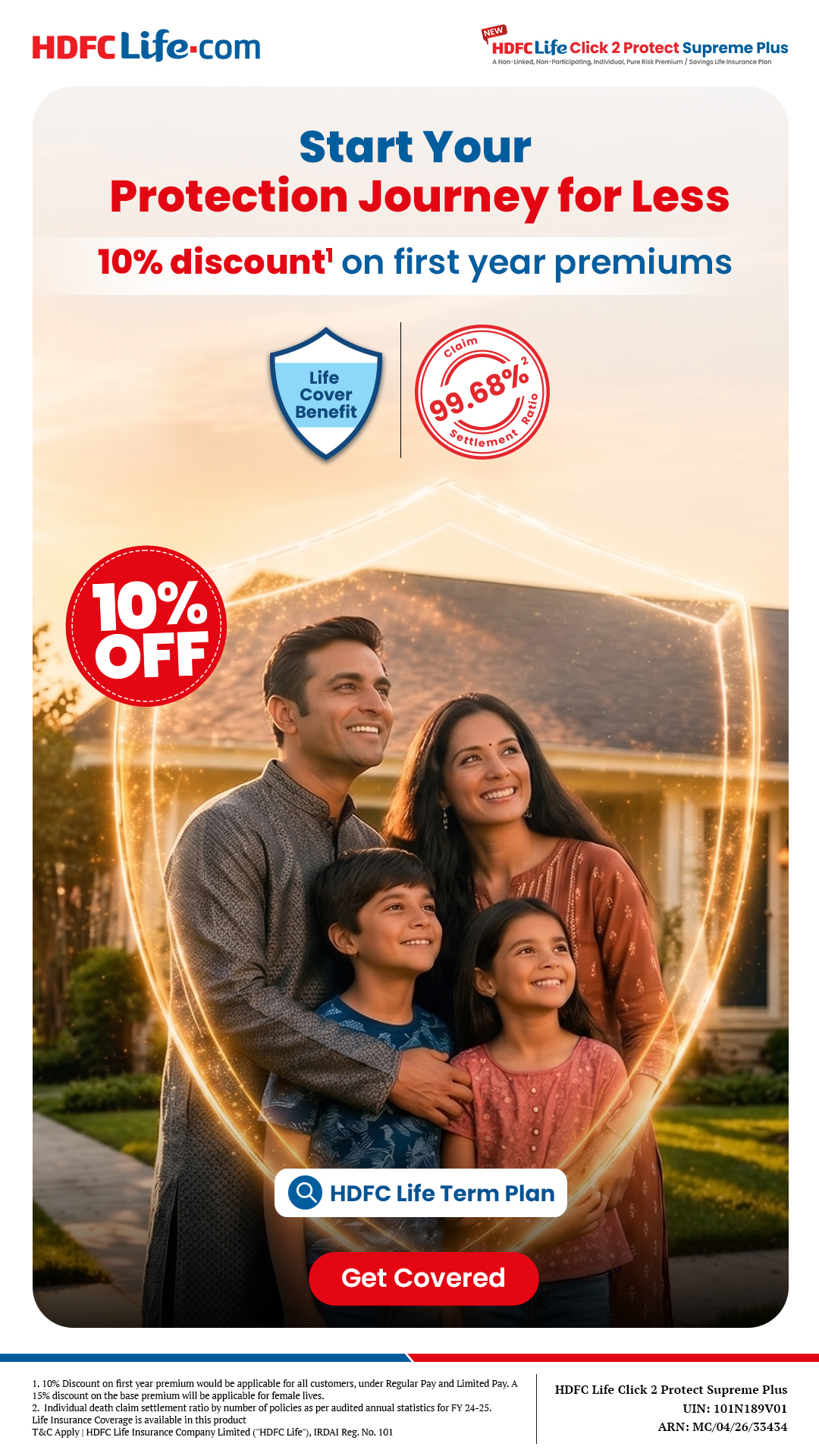 HDFC Life Facebook ad