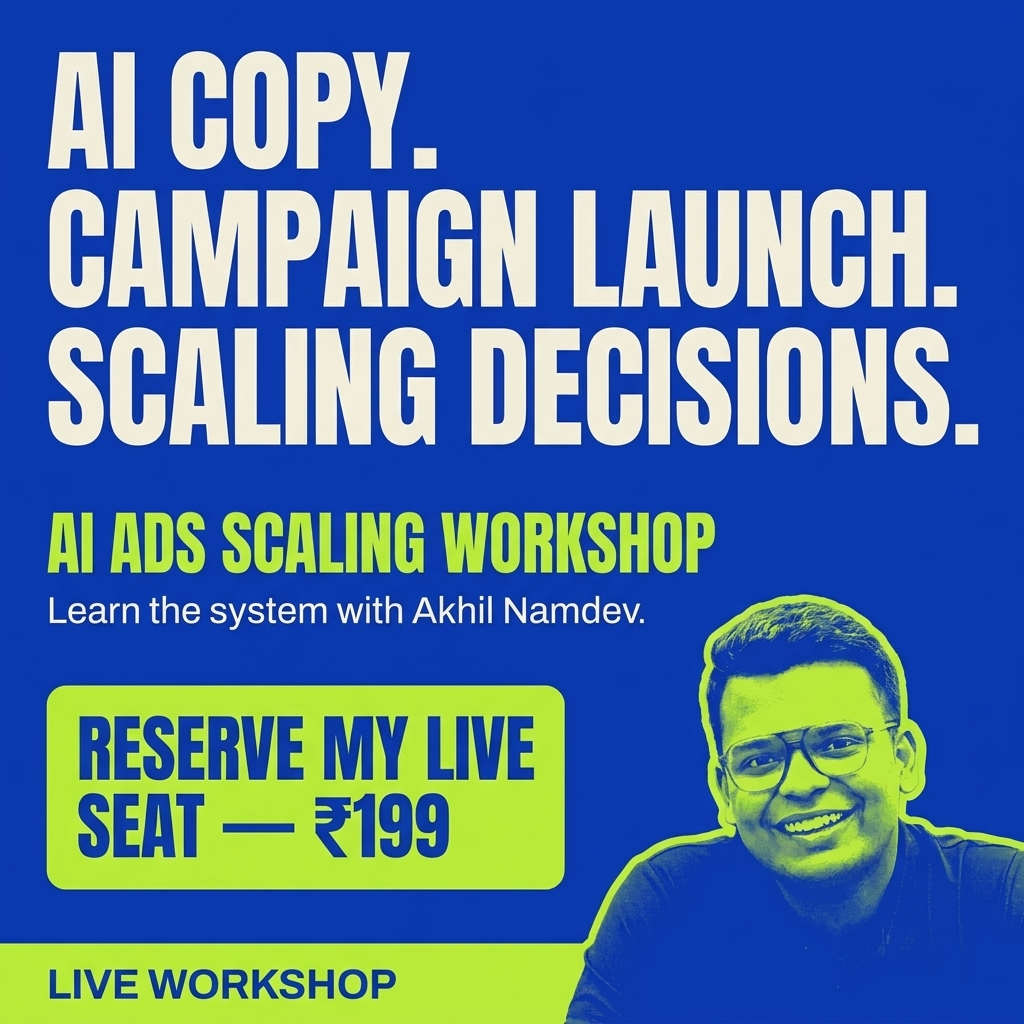 Akhil Namdev Facebook ad: Create, Launch & Scale Meta Ads With AI