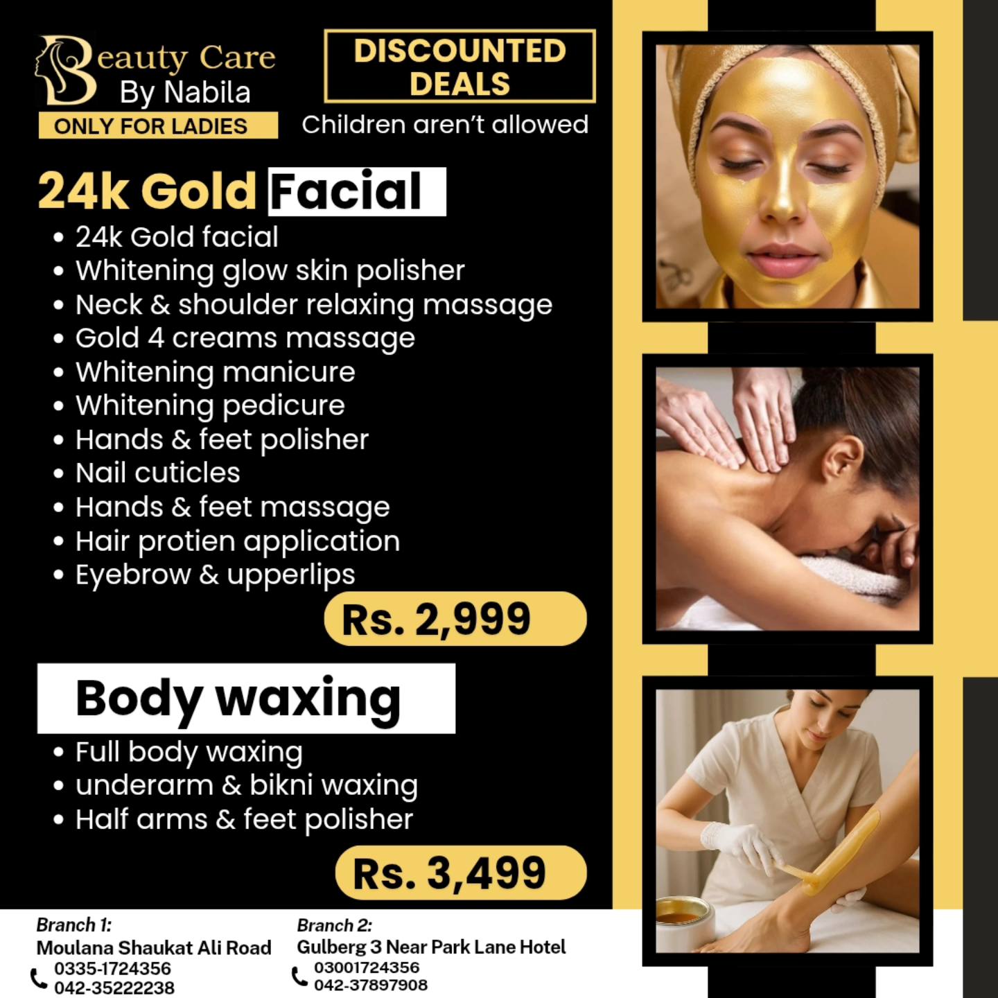 Beauty Care By Nabila -ladies saloon Facebook ad