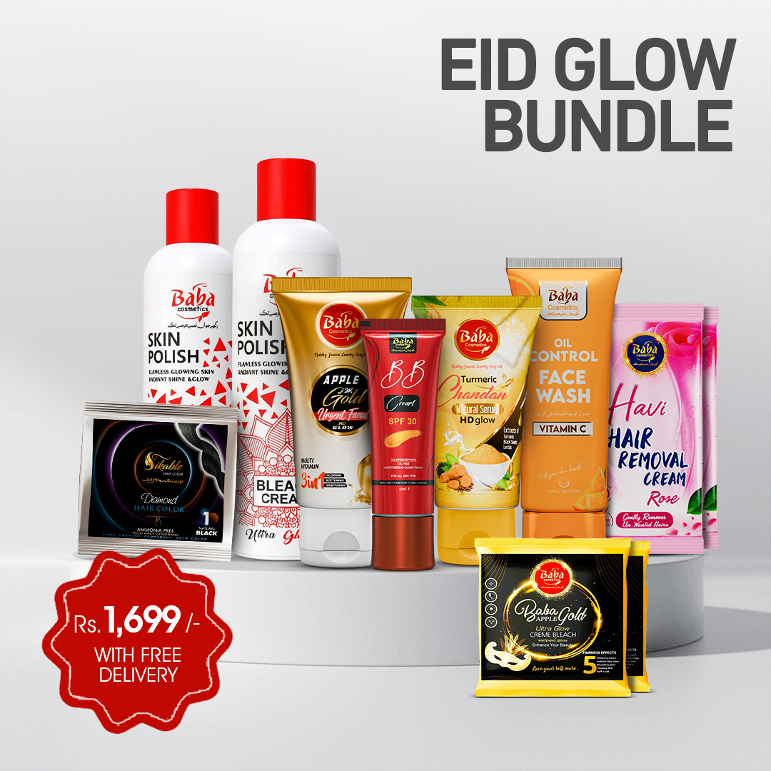 Babacosmeticspk Facebook ad: Eid Glow Bundle