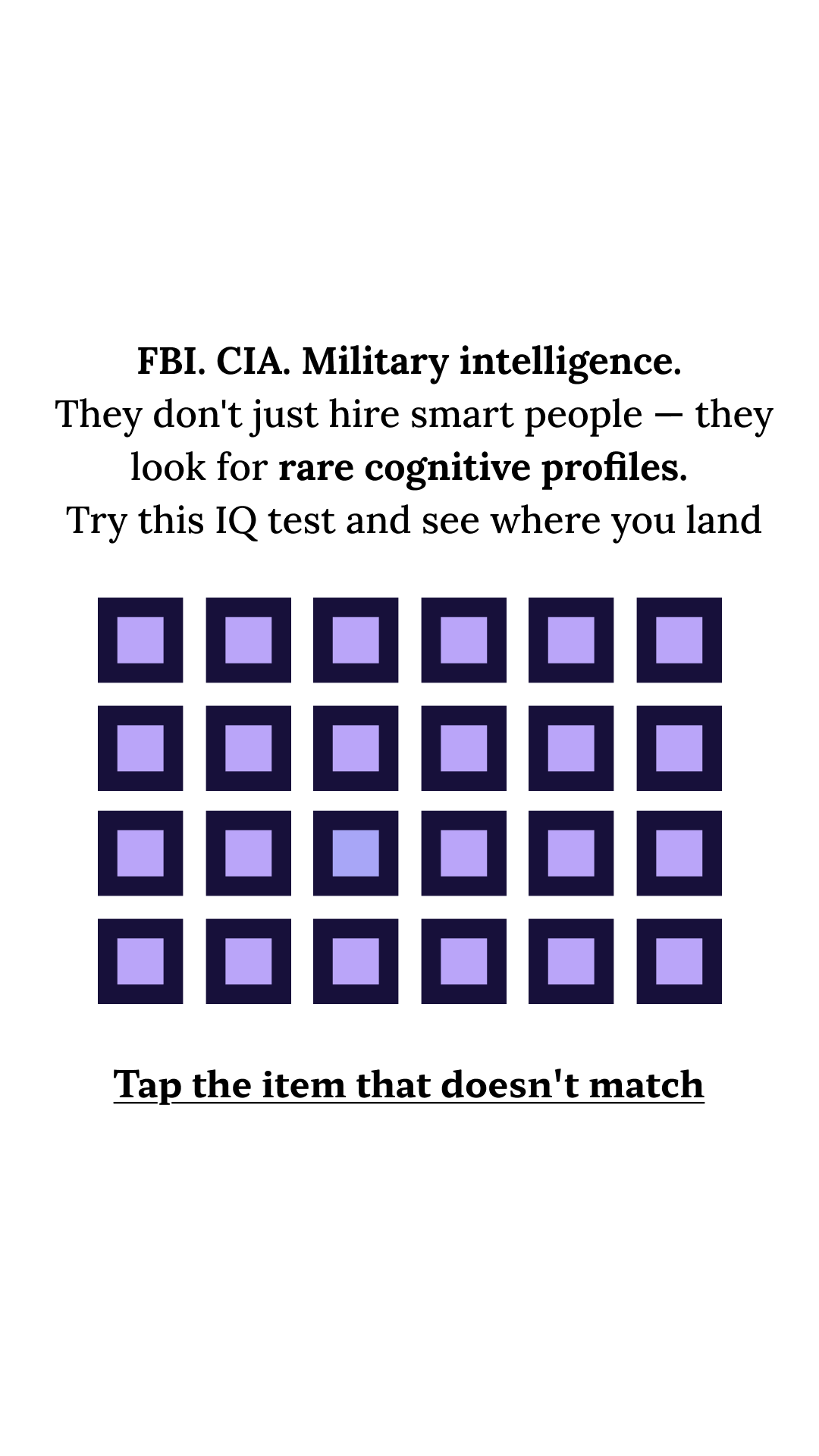 Brain Health Check Facebook ad