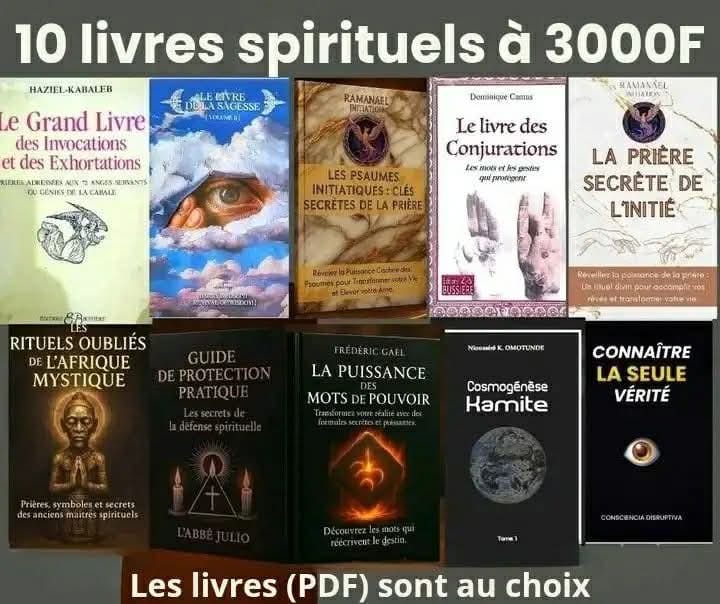 LeNumérique 1 Facebook ad: Livres spirituels (PDF)