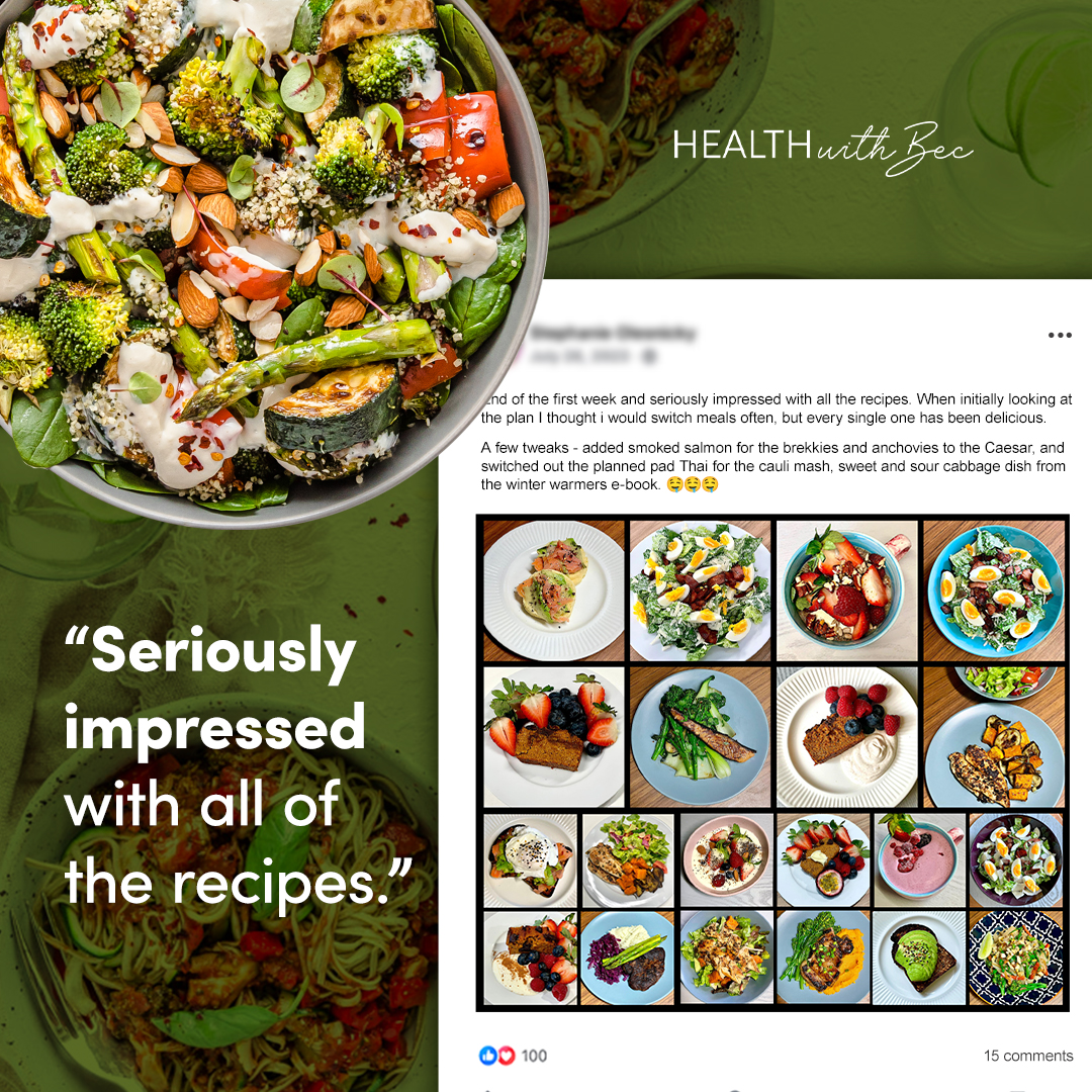 Health With Bec Facebook ad