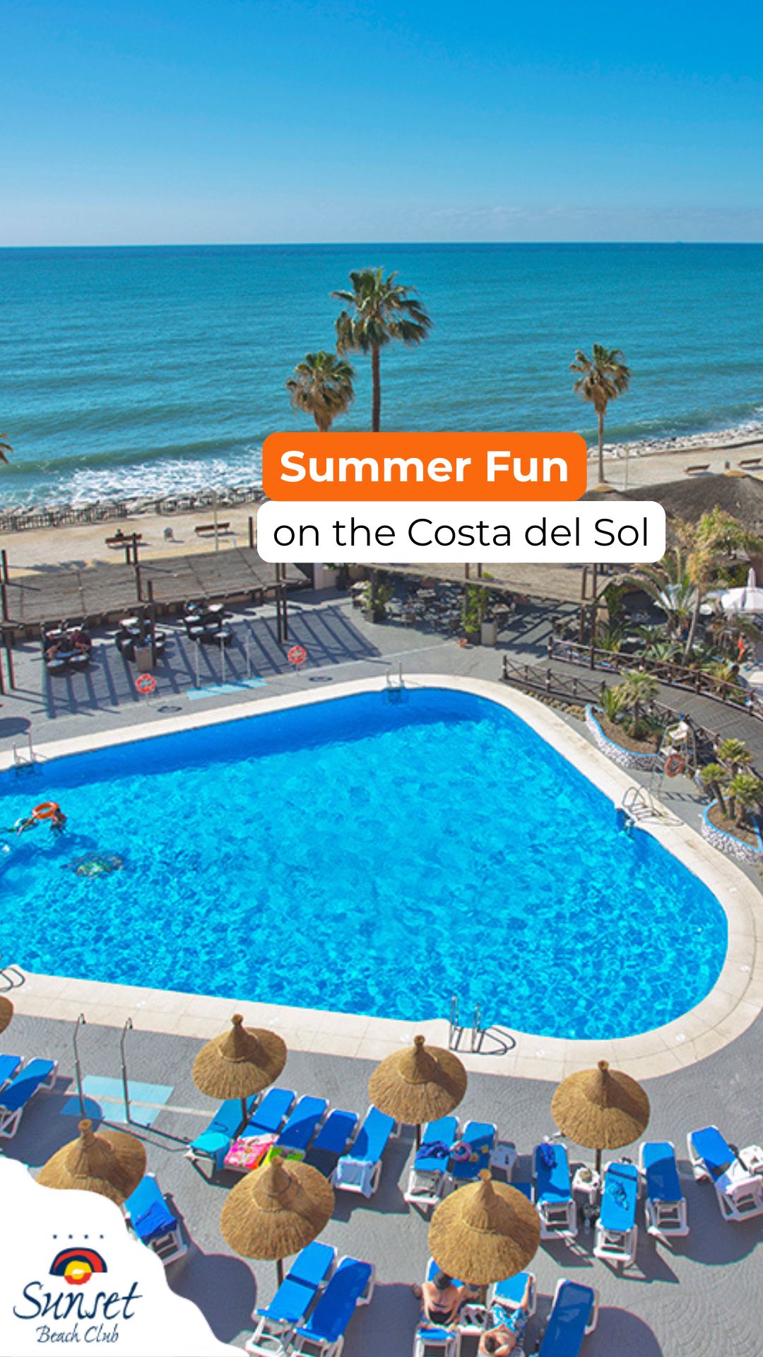 Sunset Beach Club Facebook ad from Jan 1, 2026