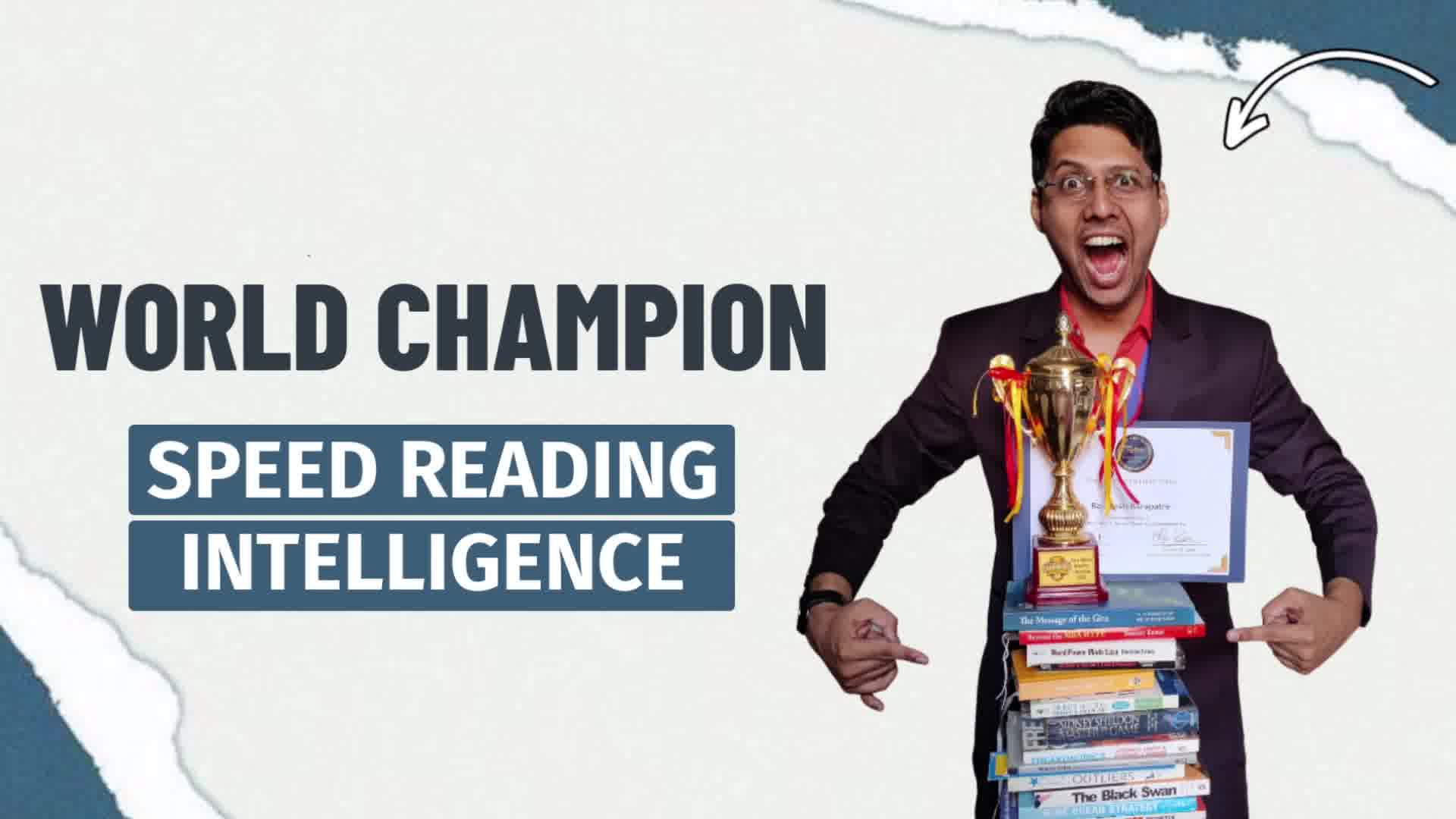 World Champion - Speed Reading Intelligence Facebook ad: Join the 5-Day Brain Champion Challenge Today!