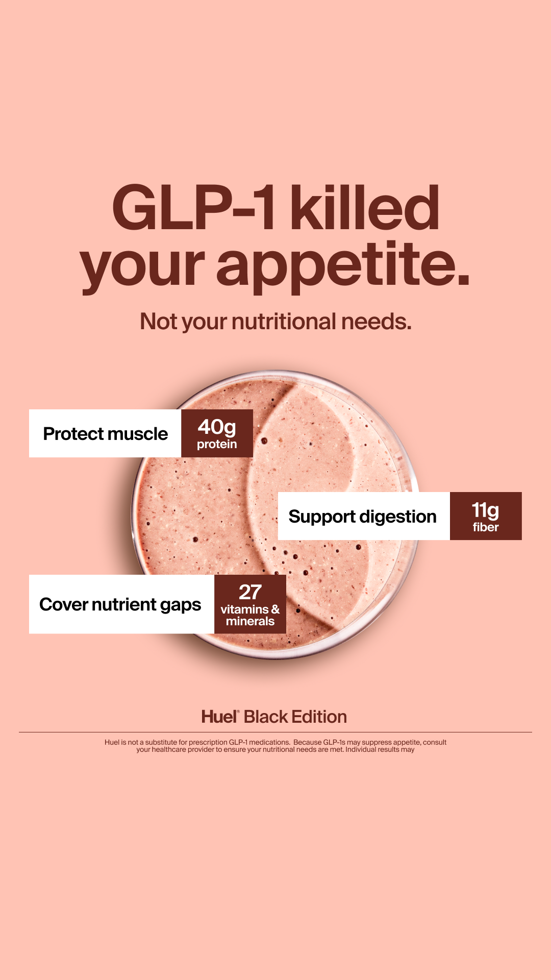Huel Facebook ad
