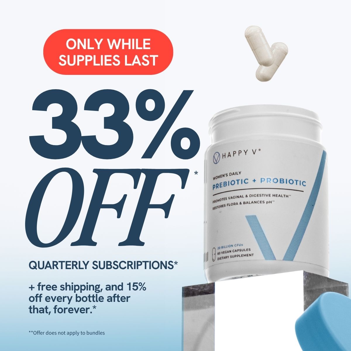 Happy V Facebook ad