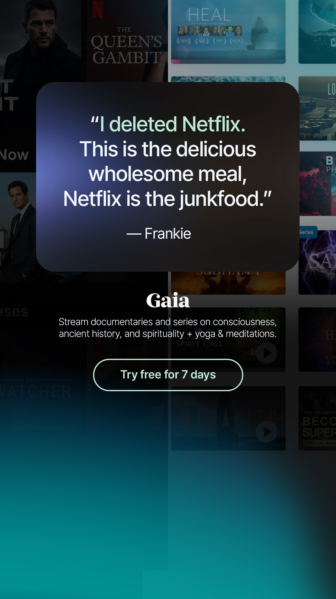 Gaia Facebook ad
