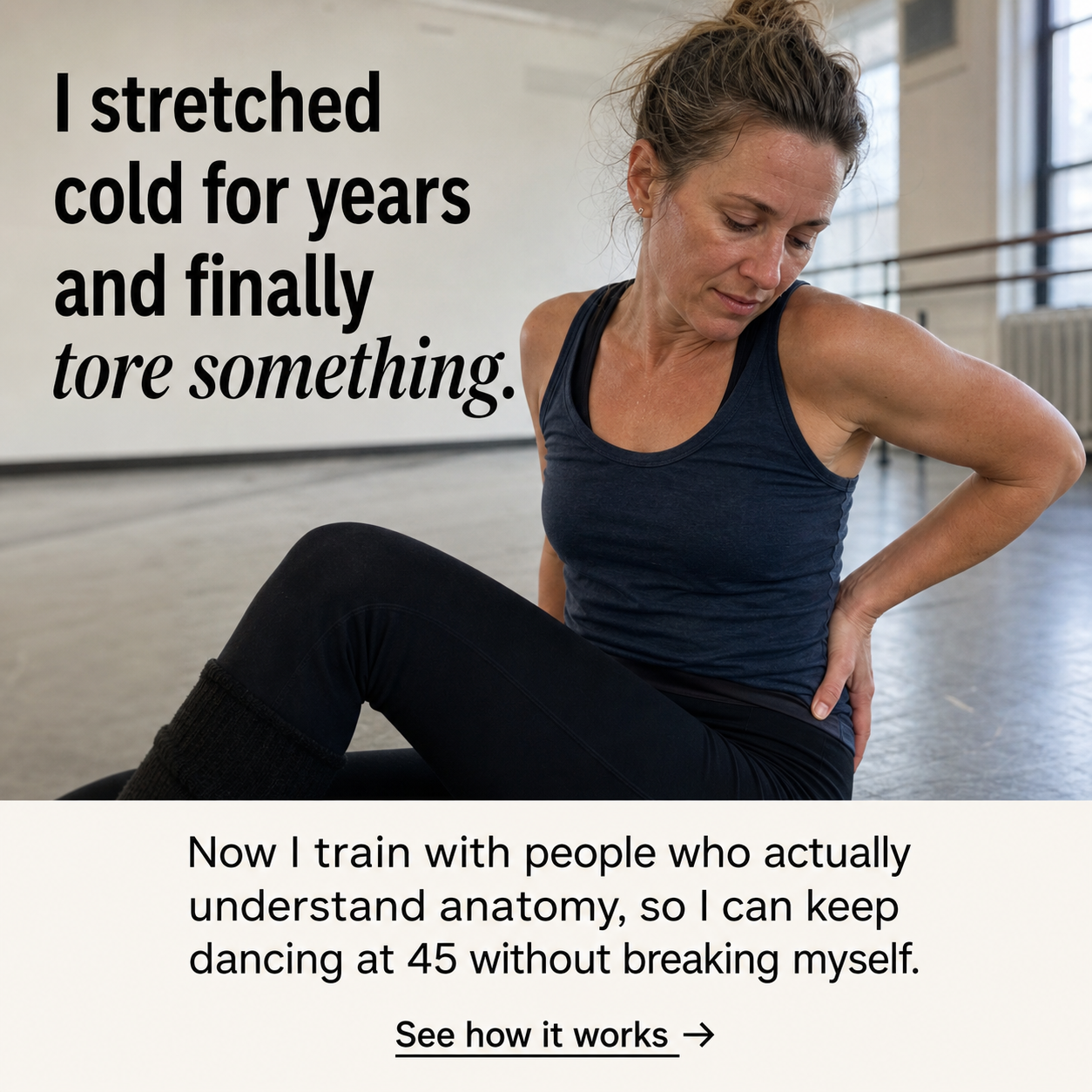 Dance Masterclass Facebook ad