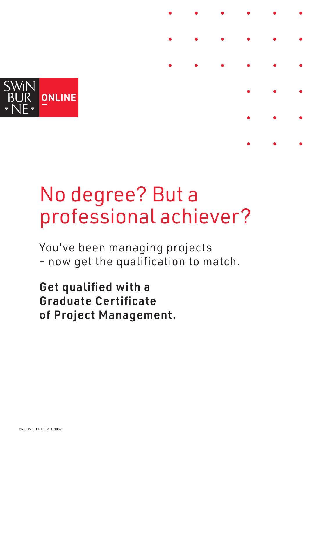 Swinburne Online Facebook ad