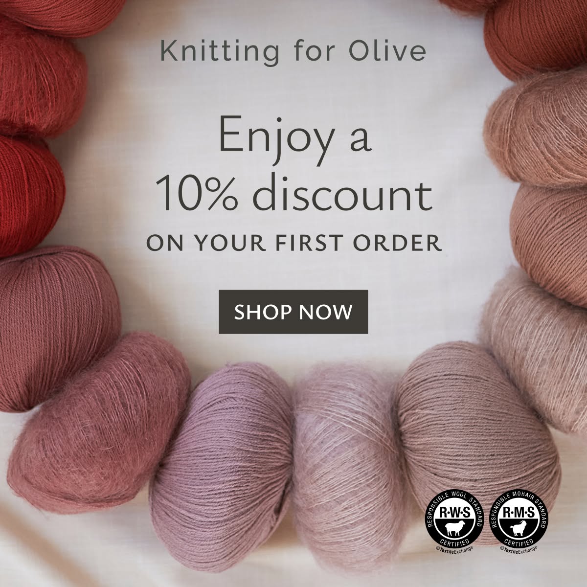 Knitting for Olive Facebook ad
