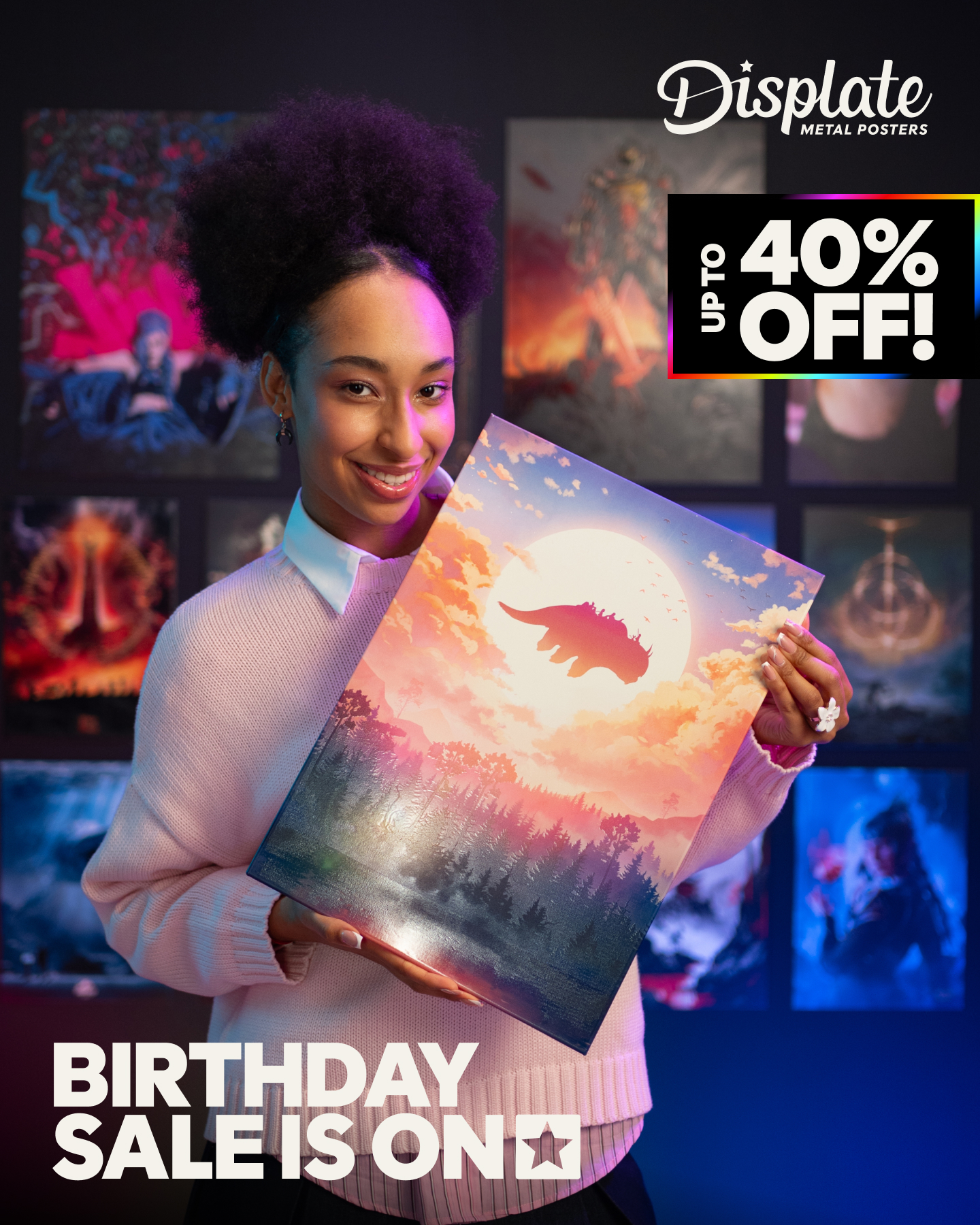 Displate Facebook ad