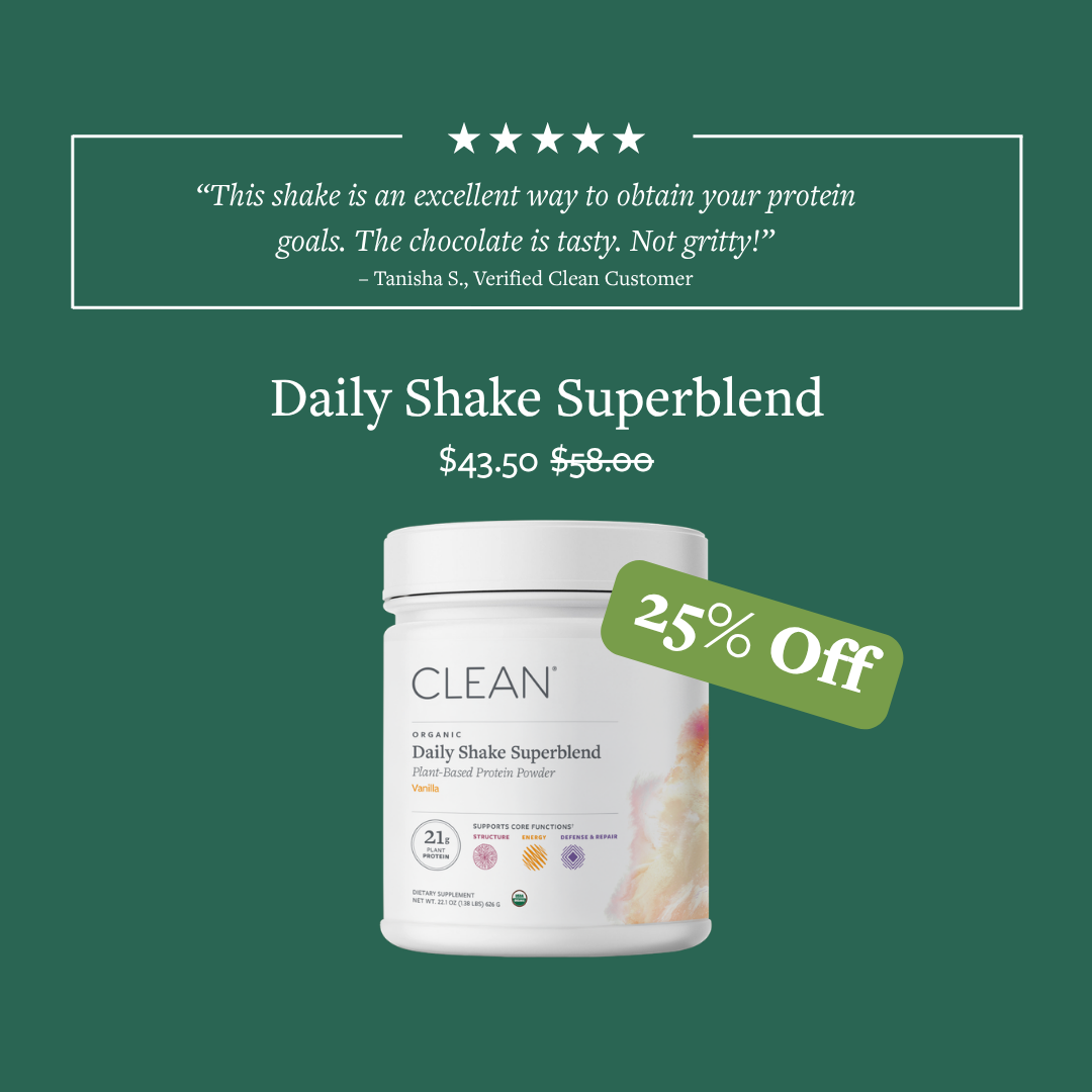 Clean Program Facebook ad: Everyday Nutrition, 25% Off.