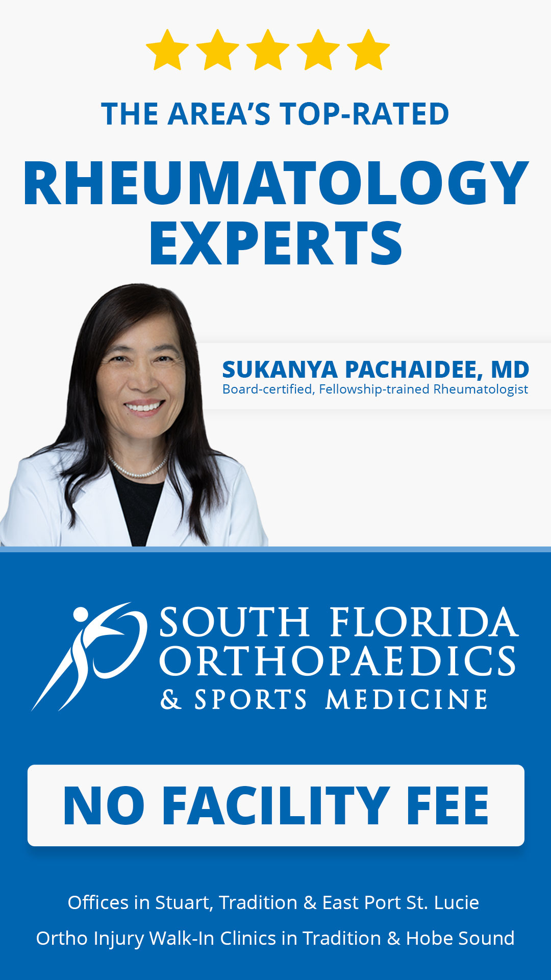 South Florida Orthopaedics & Sports Medicine Facebook ad