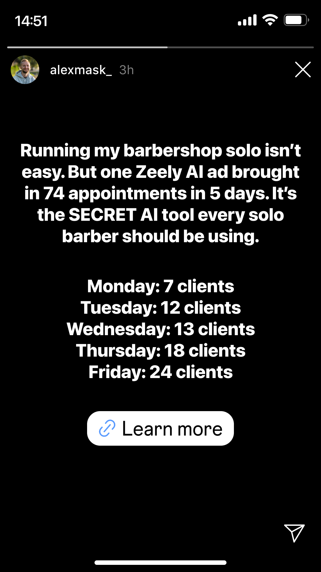 Zeely Facebook ad