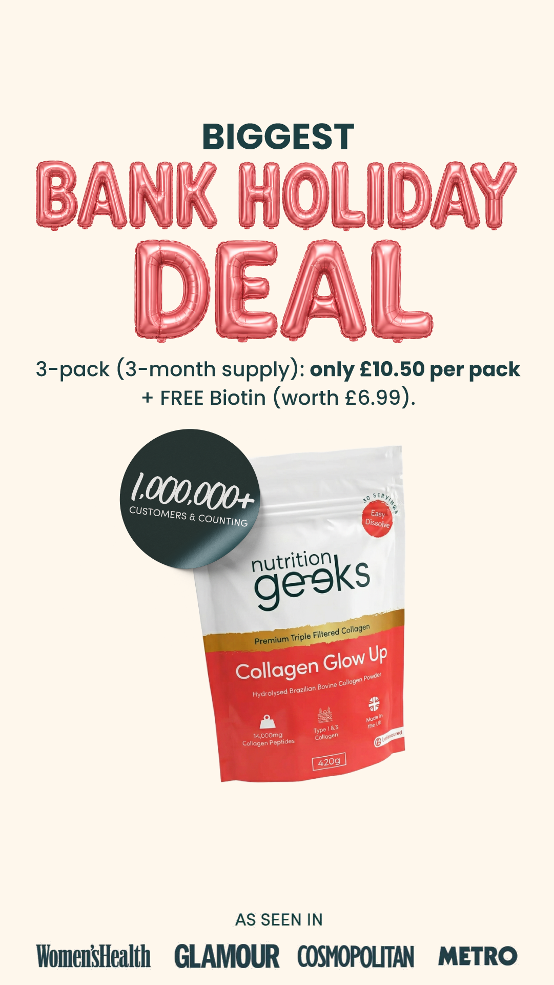 Nutrition Geeks Facebook ad
