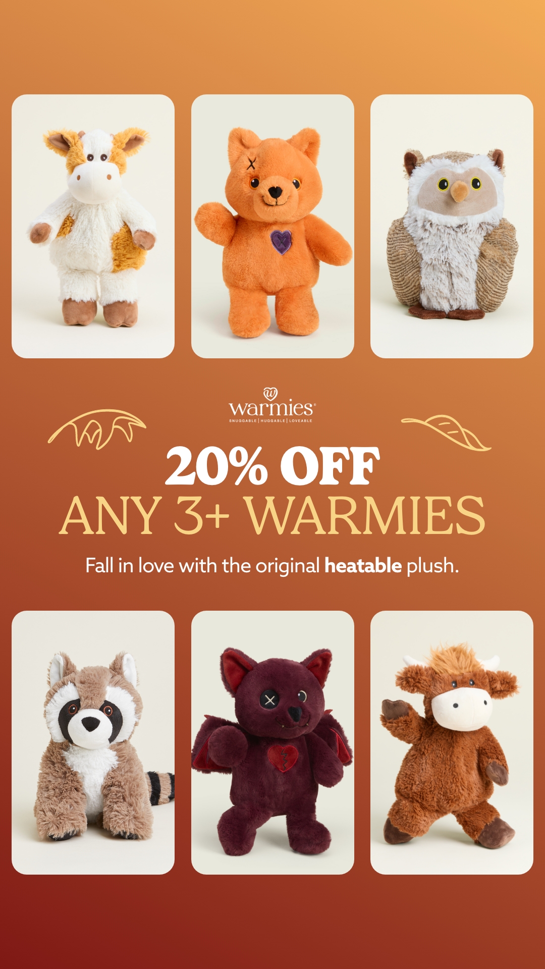 Warmies USA Facebook ad: Cozy Season Starts Here