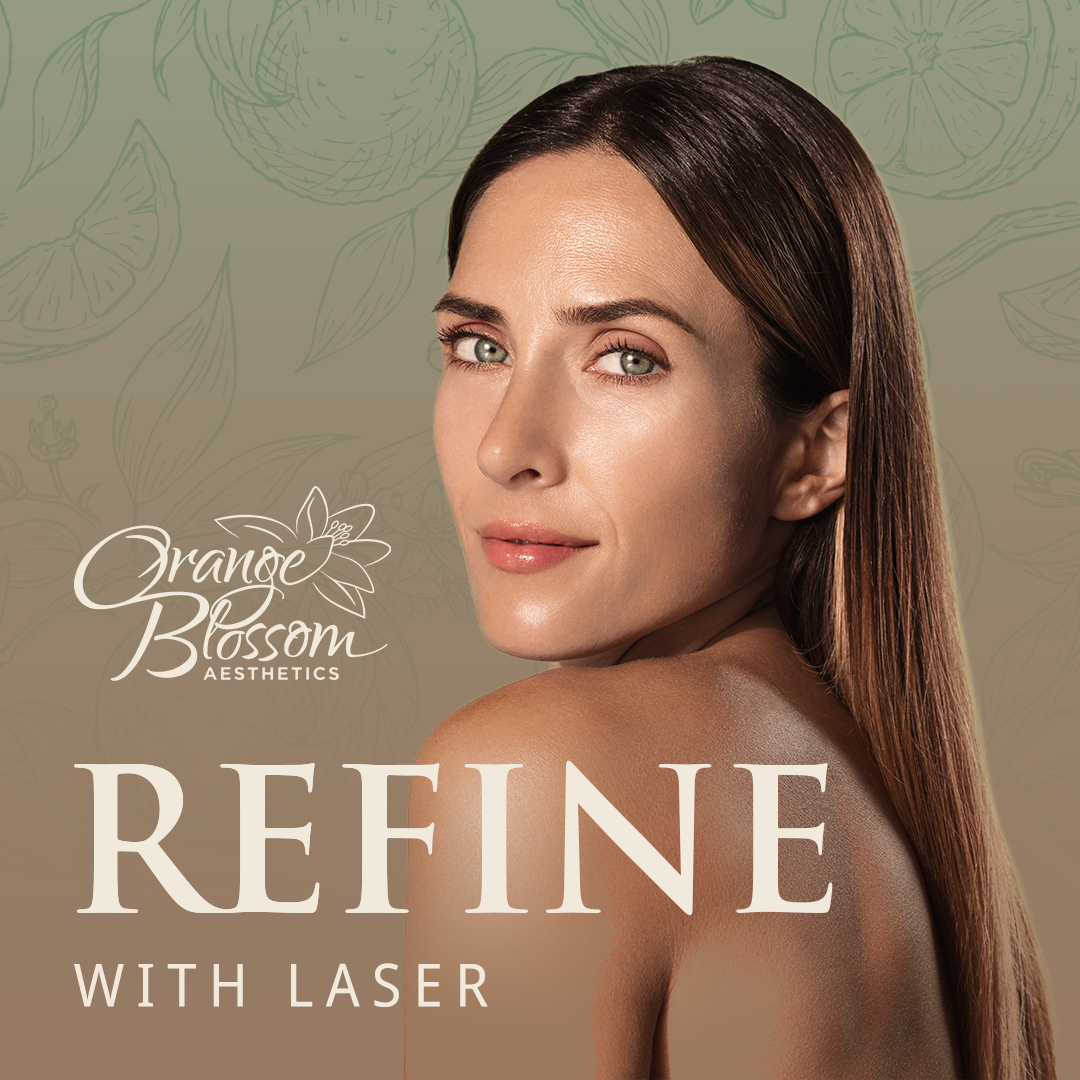 Orange Blossom Aesthetics Facebook ad: Everyone’s skin is different, and your treatment should…