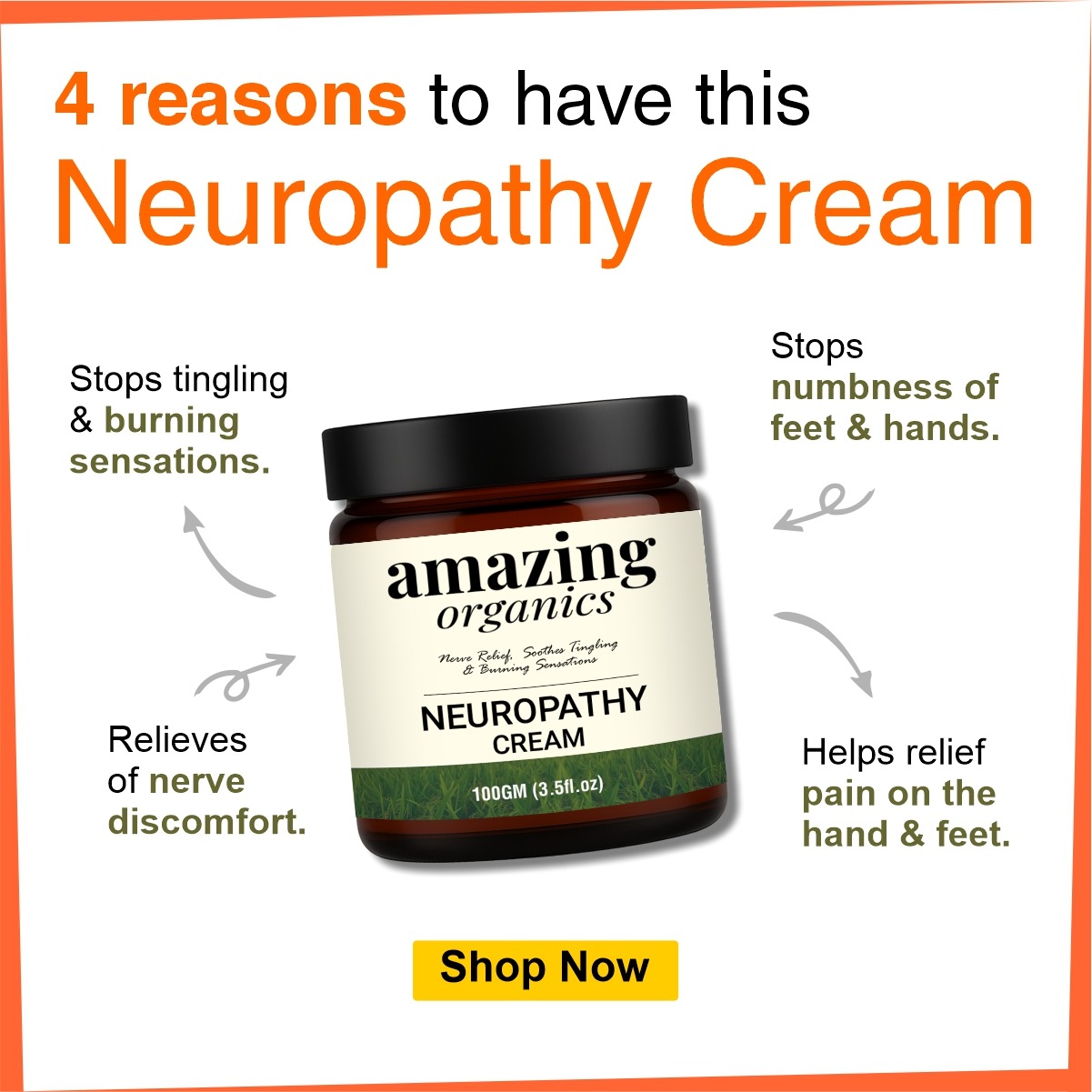 Amazing Organics IN Facebook ad