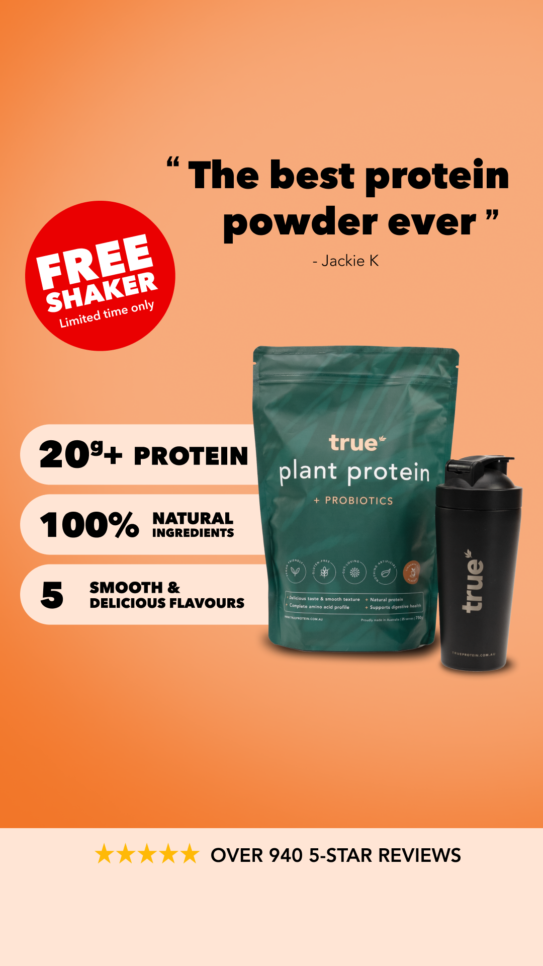 True Protein Facebook ad