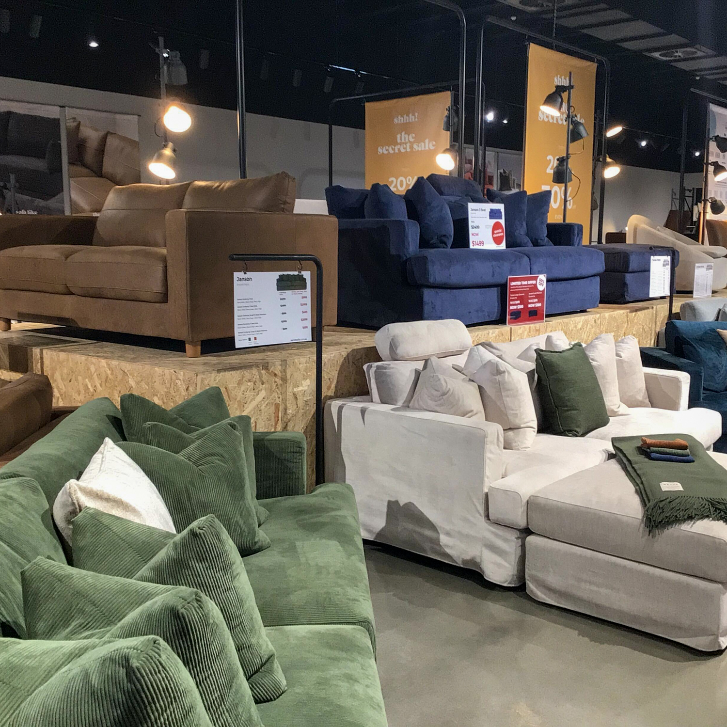Secret Sofa Facebook ad