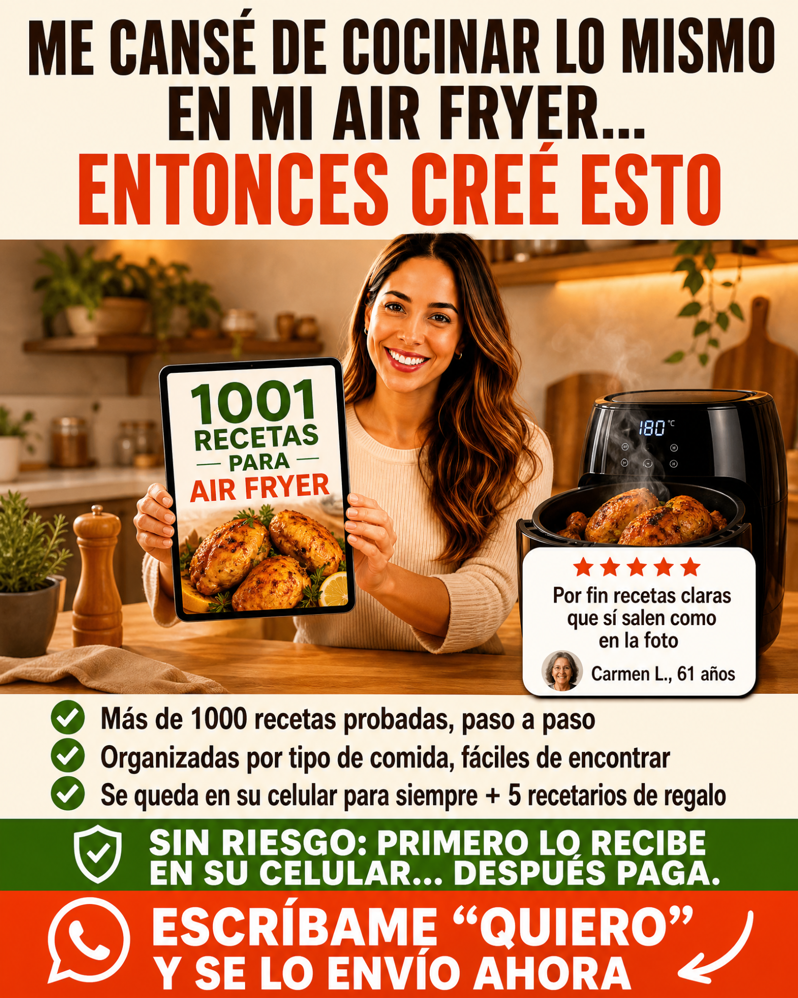 Gane dinero por internet. Facebook ad: Me cansé de cocinar lo mismo en mi…