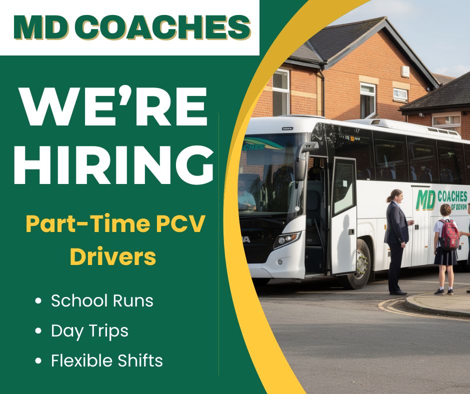 MD Coaches & Buses Facebook ad: Part-Time PCV Drivers
