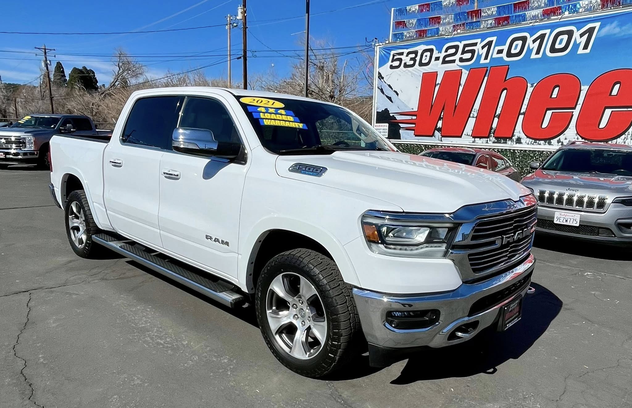 Wheels West Facebook ad: This 2021 Ram 1500 Crew Cab Laramie 4WD…
