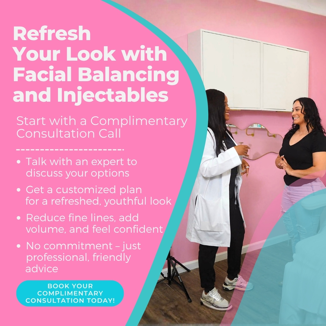Yasthetics and Wellness Facebook ad: Facial balancing done right. Book your free consultation…