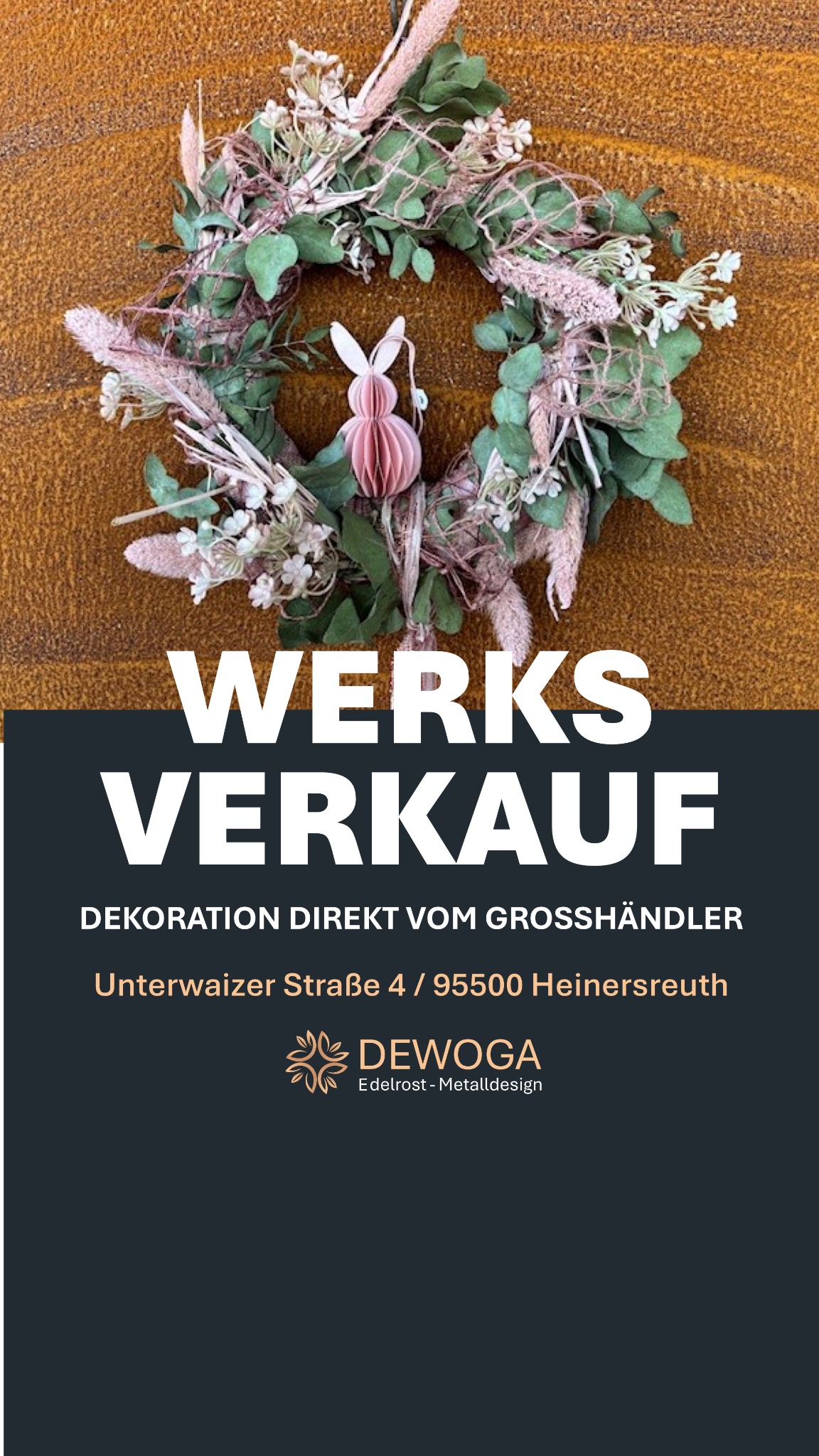 DEWOGA GmbH Edelrost-Metalldesign Facebook ad