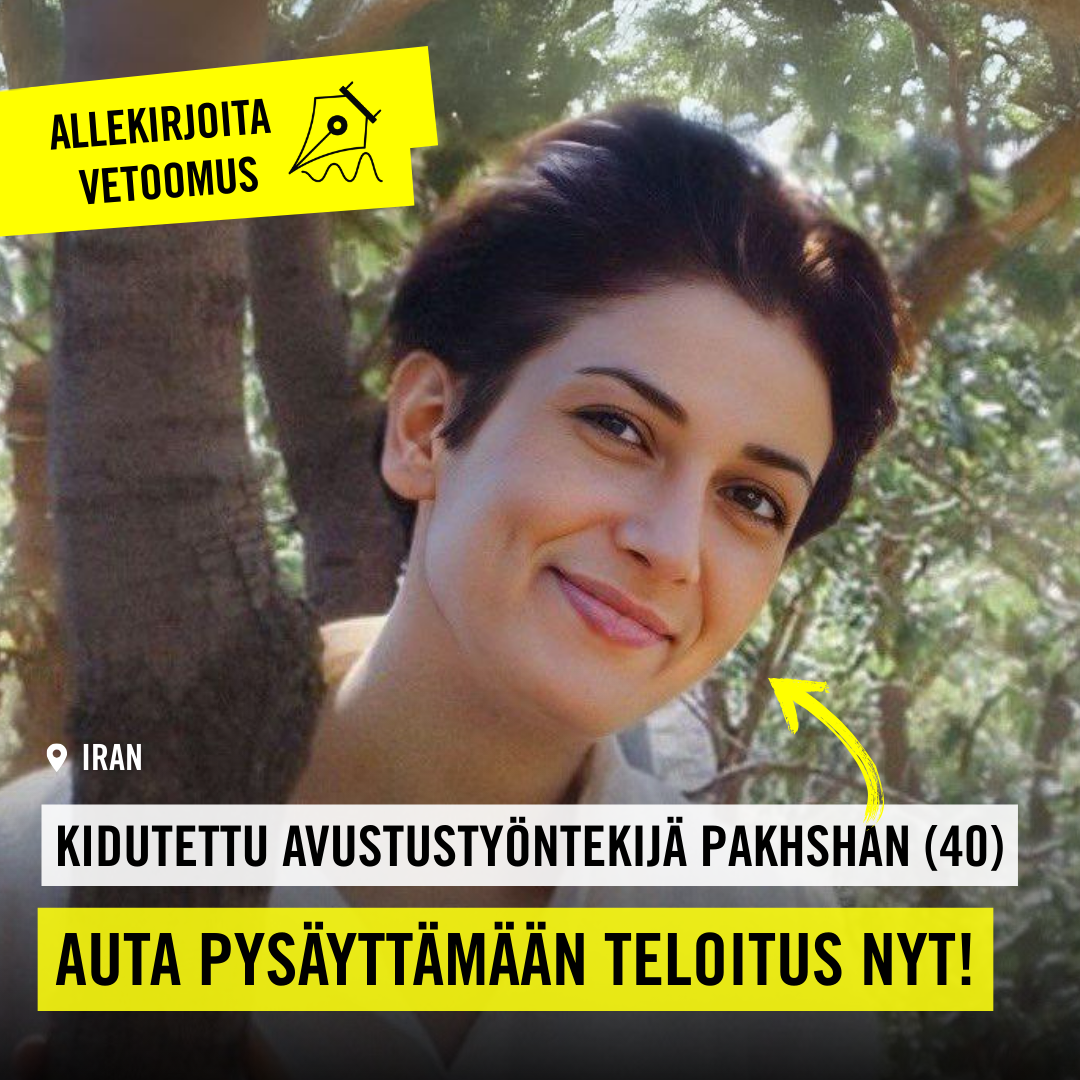 Amnesty International - Suomen osasto Facebook ad from Jan 19, 2026