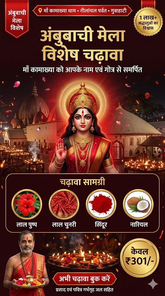 OmVaikuntha Facebook ad: अंबुबाची स्पेशल, माँ कामाख्या का आशीर्वाद पाएं