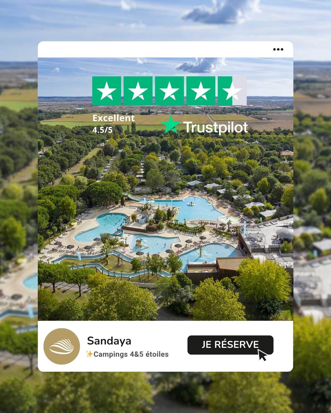 Campings Sandaya Facebook ad