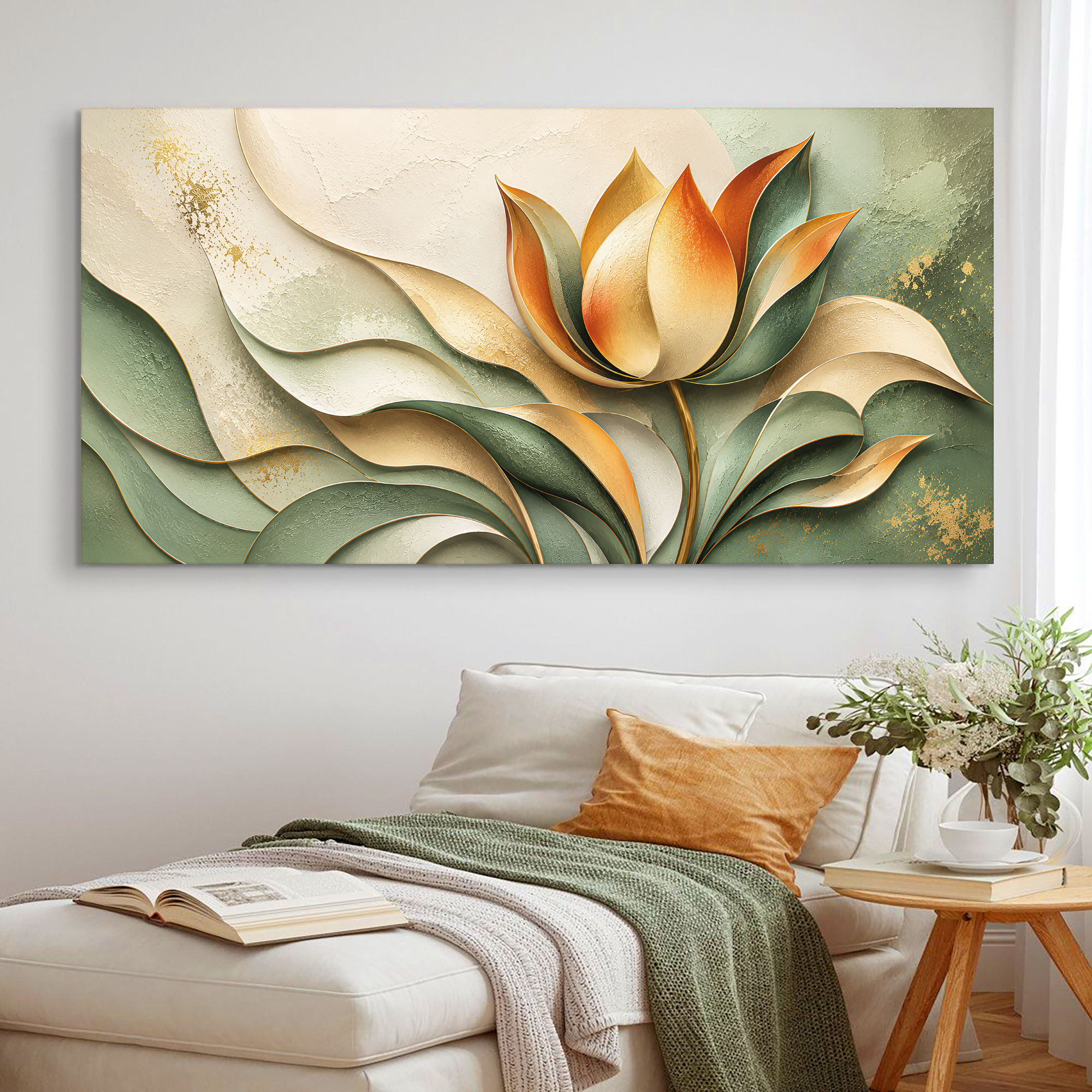 Tailored Canvases - Personalized Art Facebook ad: Modern Geometric Tulip | Made in the USA | Ships Fast