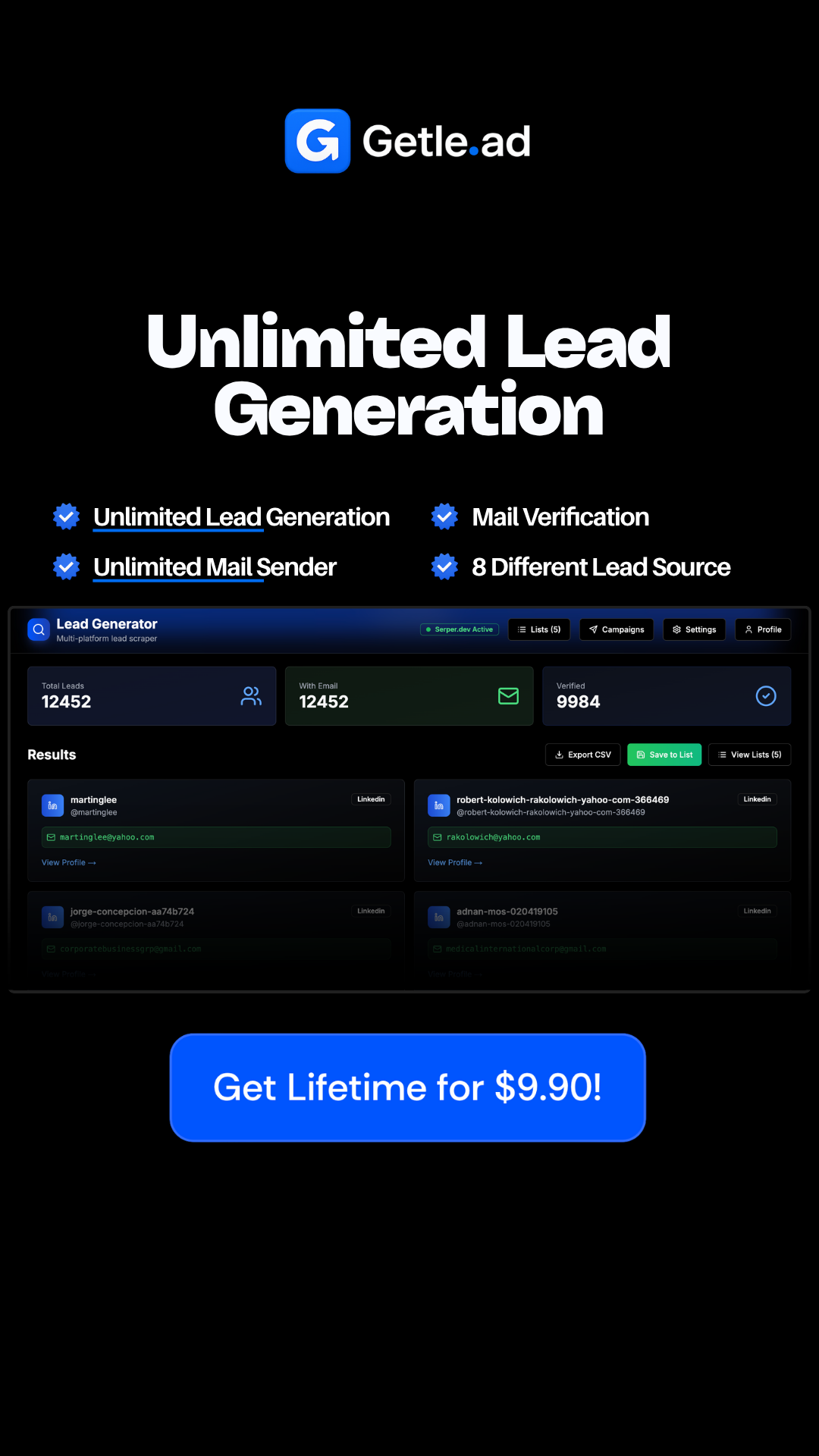 Lead Flow Agent Facebook ad from Mar 12, 2026