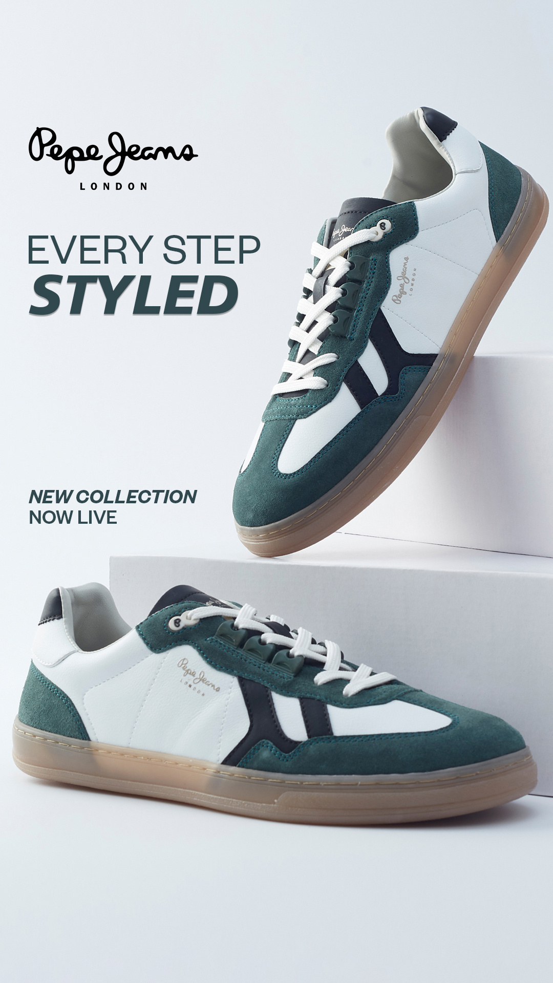 Pepe Jeans London Facebook ad: Fresh styles, effortless comfort and everyday versatility.