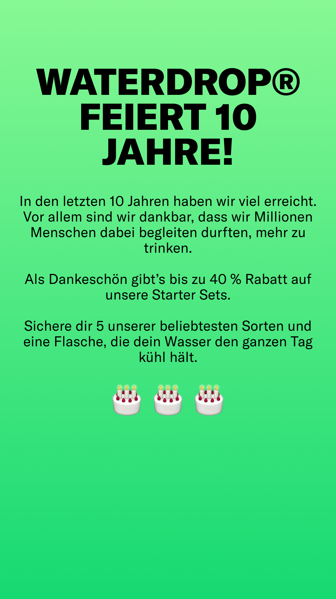 waterdrop Facebook ad