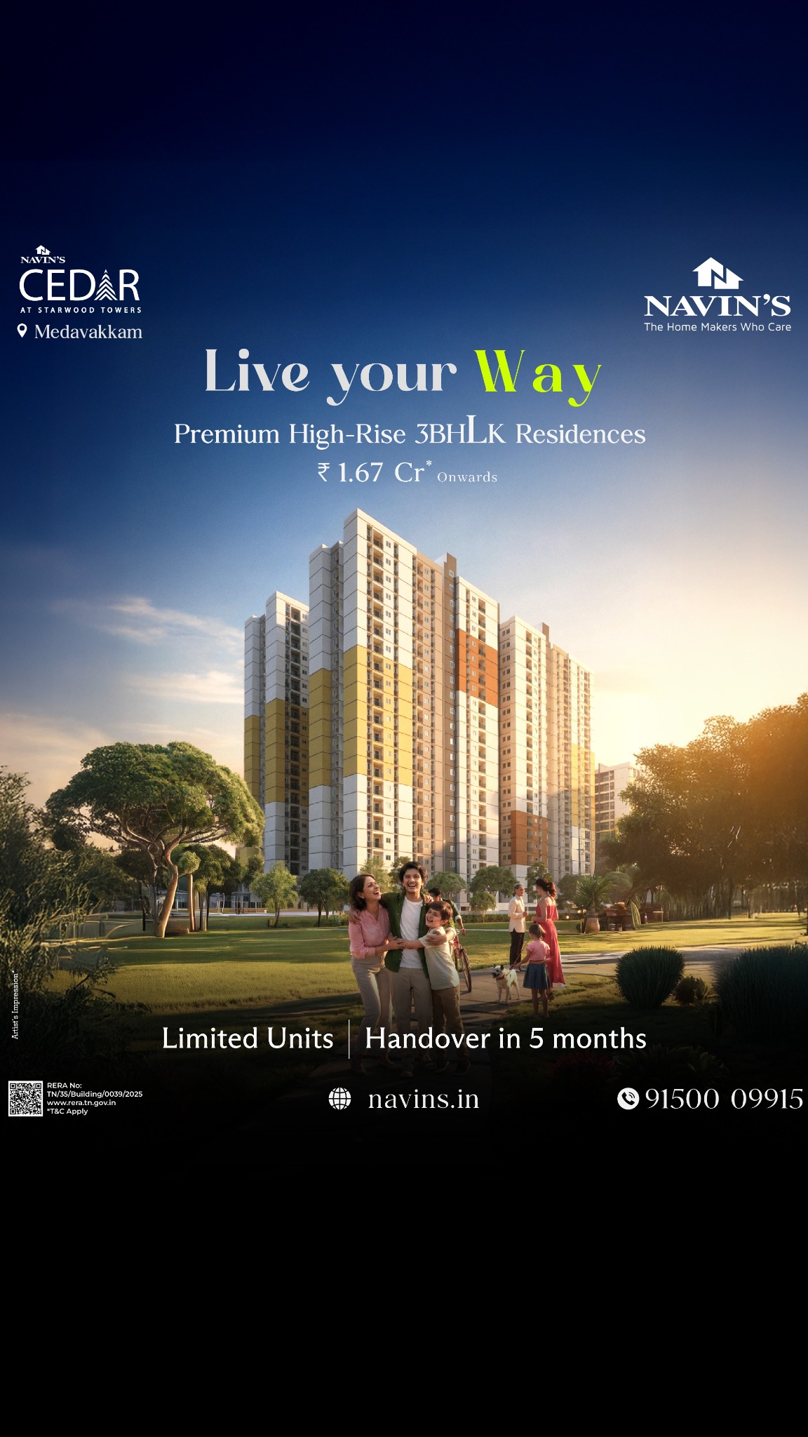 Navin's Facebook ad