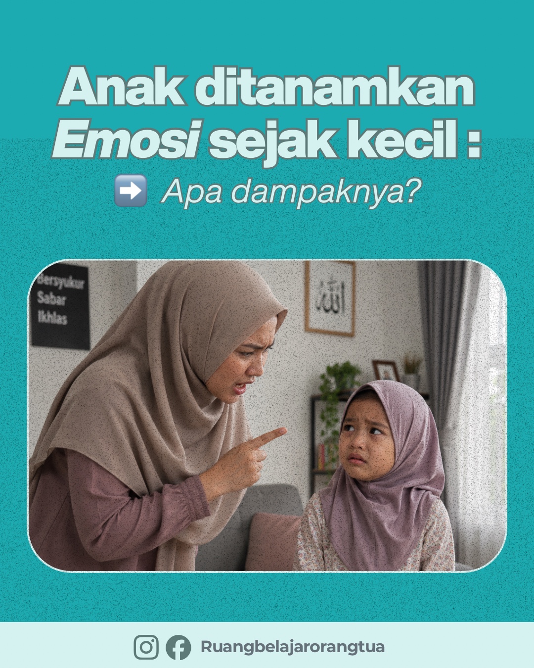 Ruang Belajar Orangtua Facebook ad: Hati-hati dengan anak yang suka marah-marah, tantrum, atau…