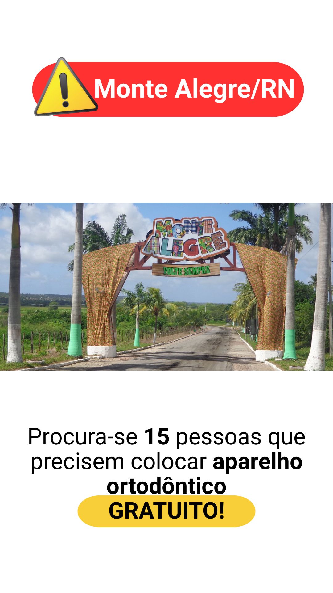 Odontologia Integrada - Monte Alegre Facebook ad from May 16, 2026