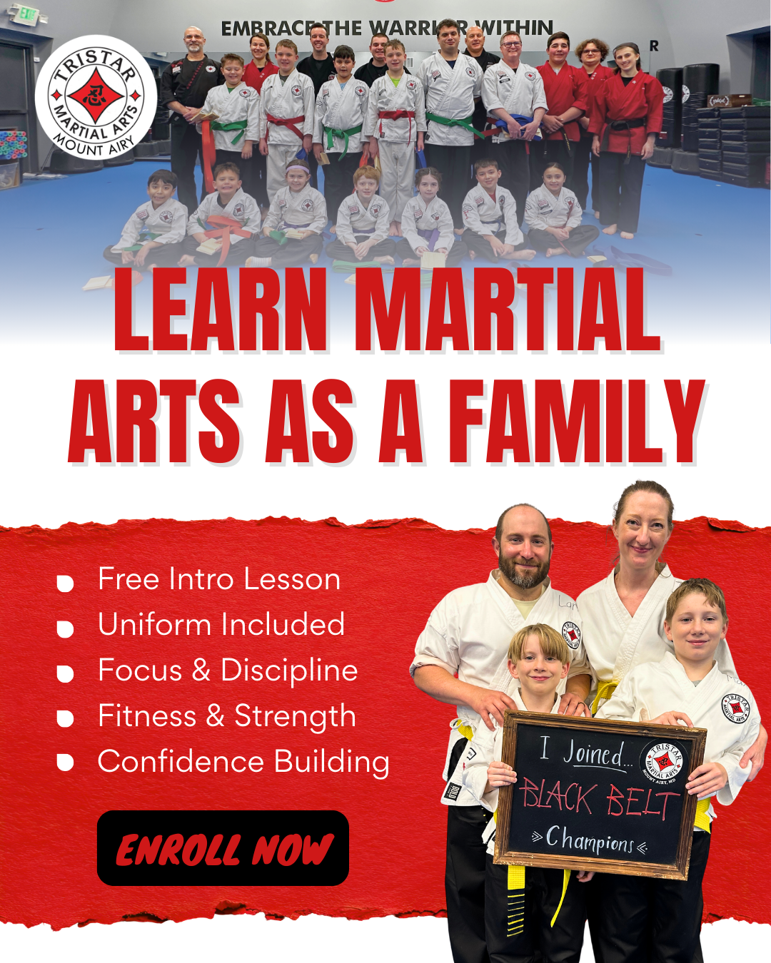 Tristar Martial Arts - Mount Airy Facebook ad: Carroll County’s #1 Martial Arts School