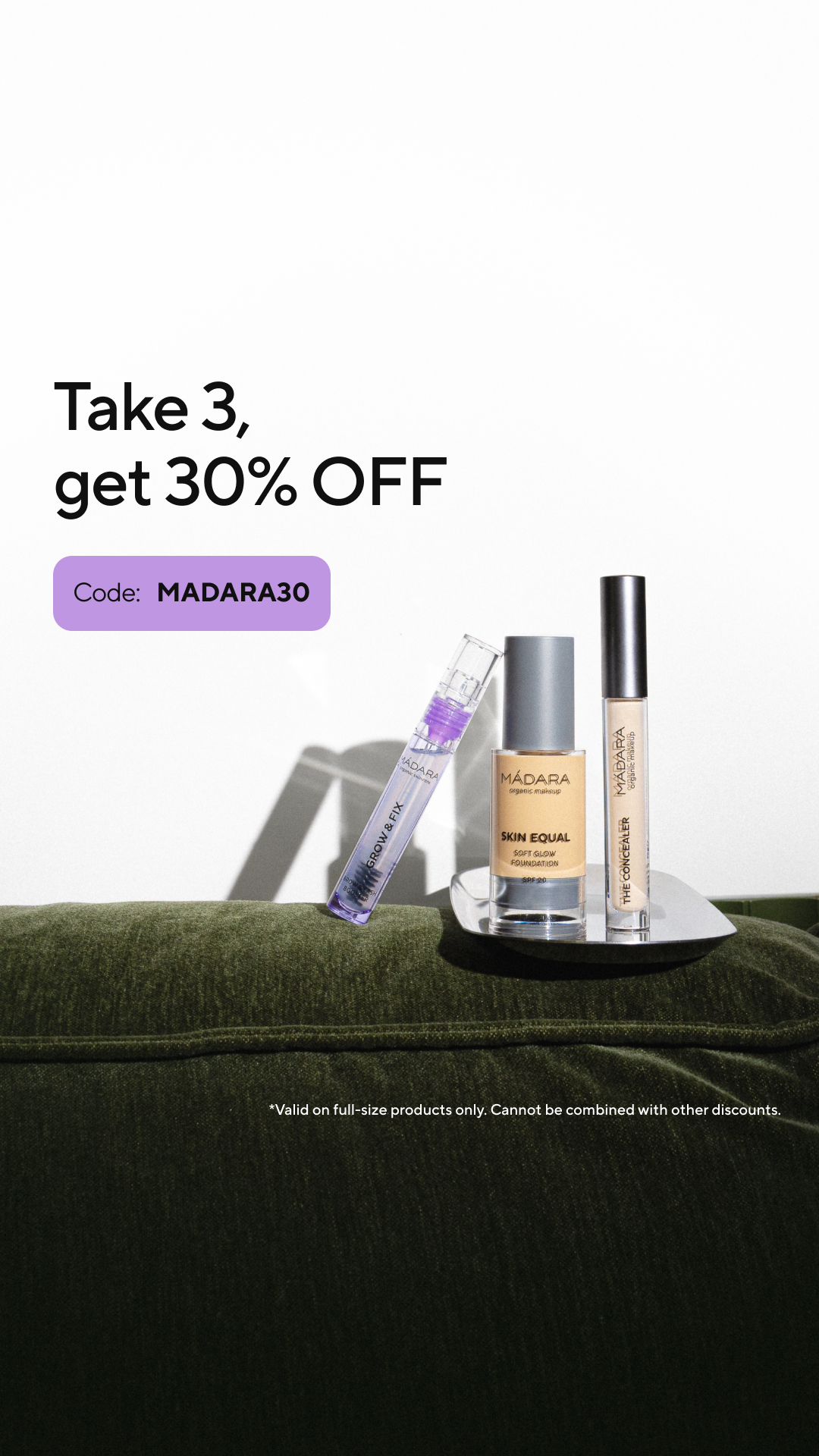Mádara Organic Skincare Facebook ad