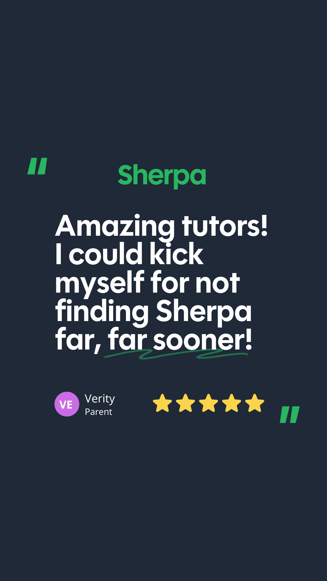Sherpa Tutors Facebook ad