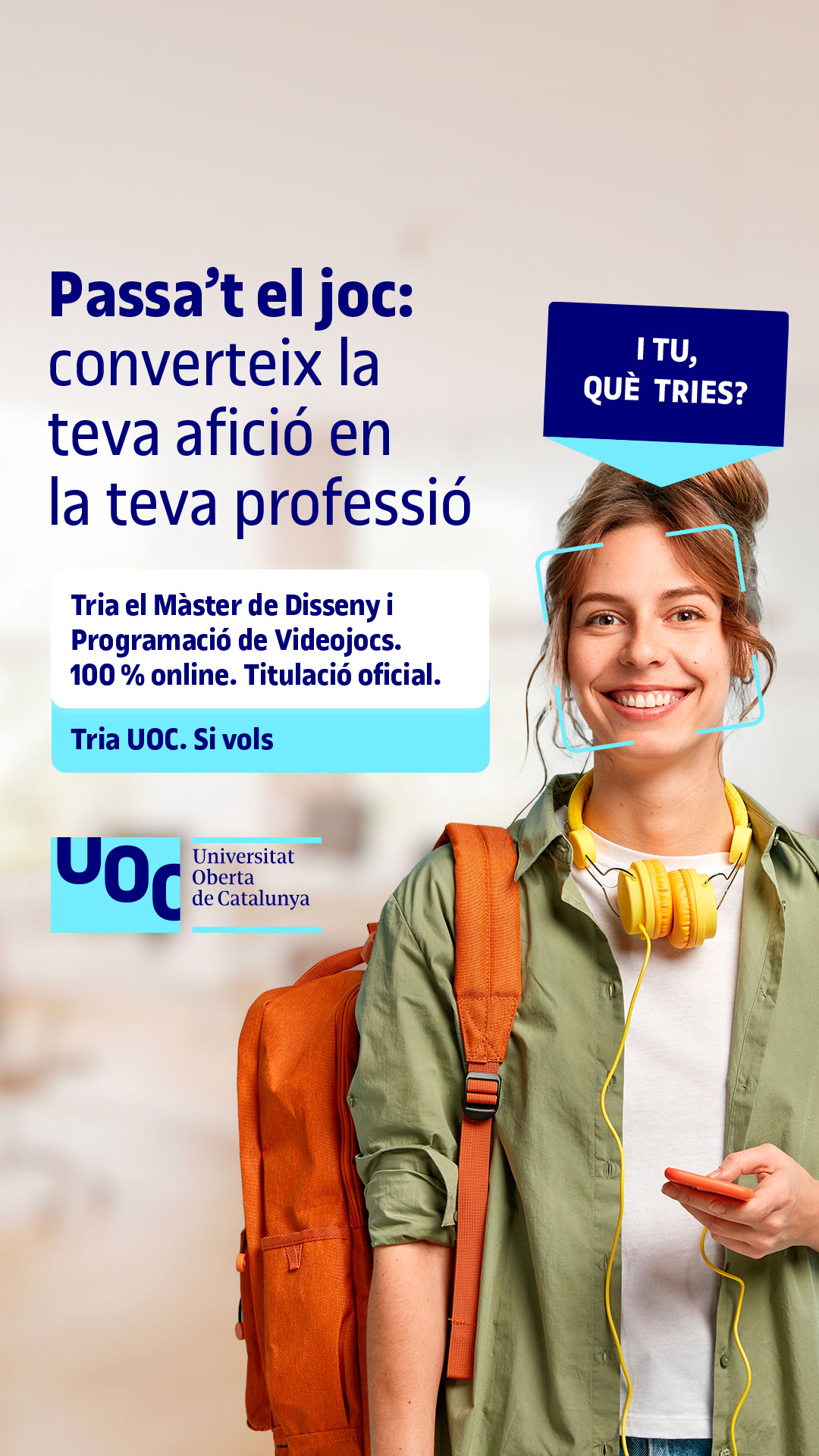 Universitat Oberta de Catalunya (UOC) Facebook ad