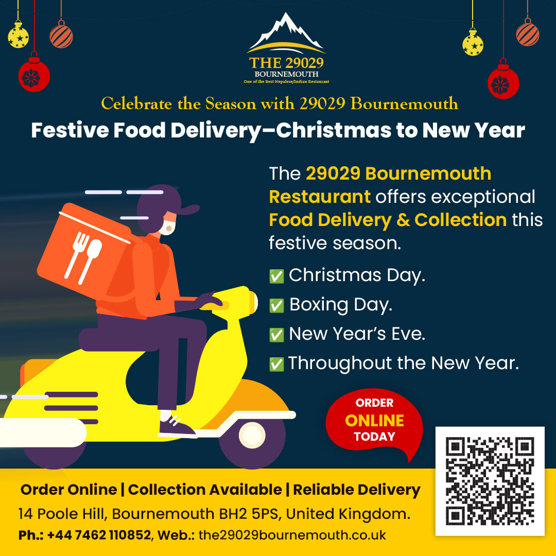 The 29029 Bournemouth Restaurant Facebook ad: Celebrate the season with the29029 Bournemouth Restaurant.