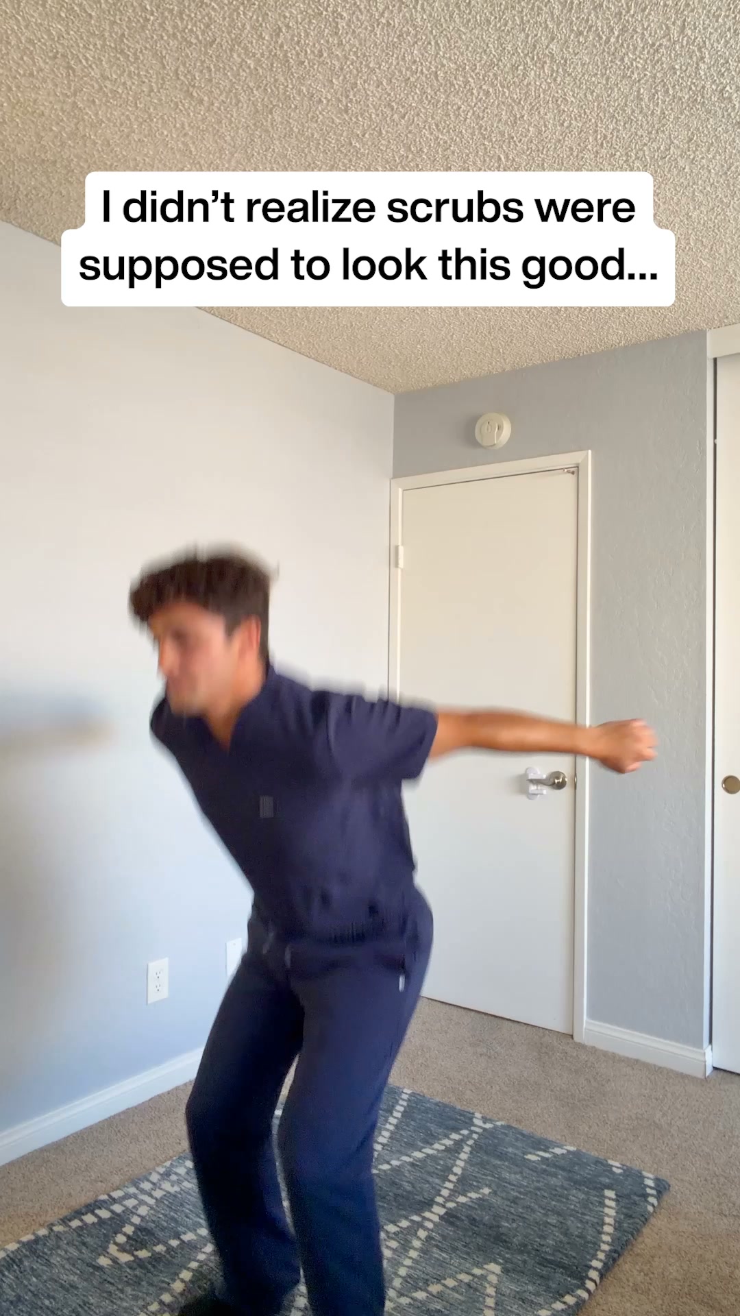 Jaanuu Facebook ad: Scrubs That Go the Extra Shift.