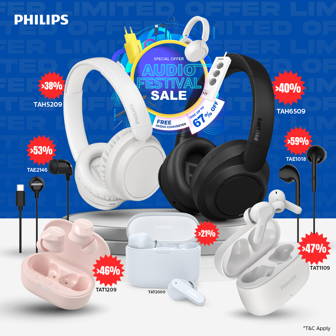 Philips Audio & Lifestyle Gadget Facebook ad: PAYDAY SUper sale! 67% OFF
