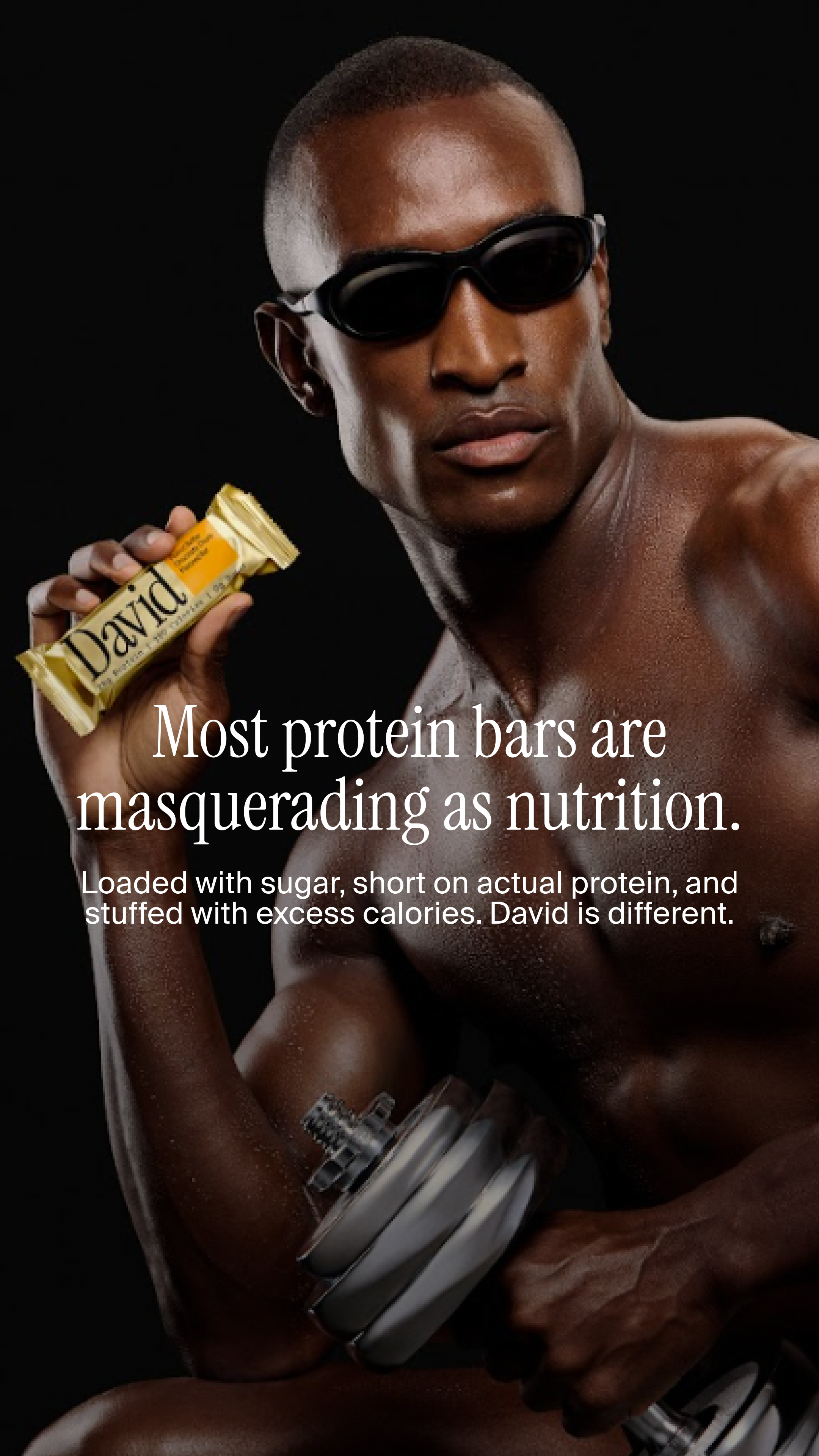 David Protein Facebook ad