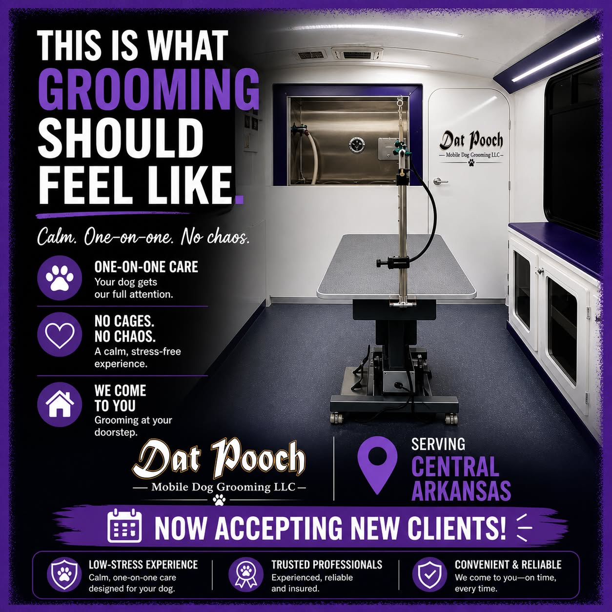 Dat Pooch Mobile Dog Grooming LLC Facebook ad: Dat Pooch 24/7 Online Booking
