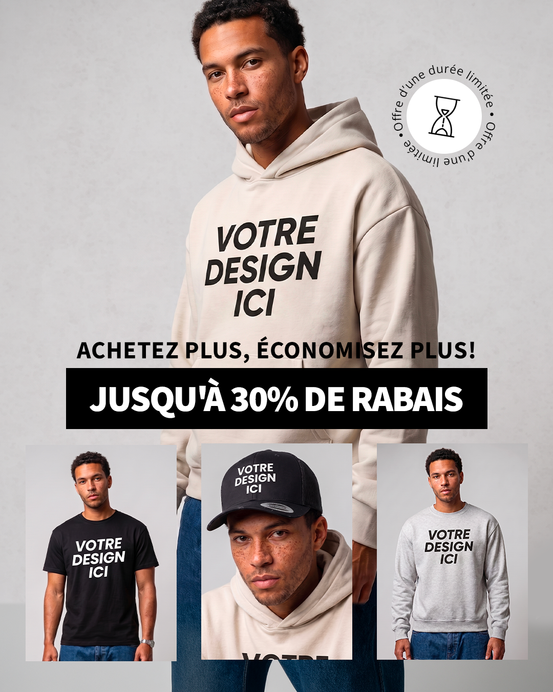Printeez Facebook ad: Jusqu’à 30 % de rabais